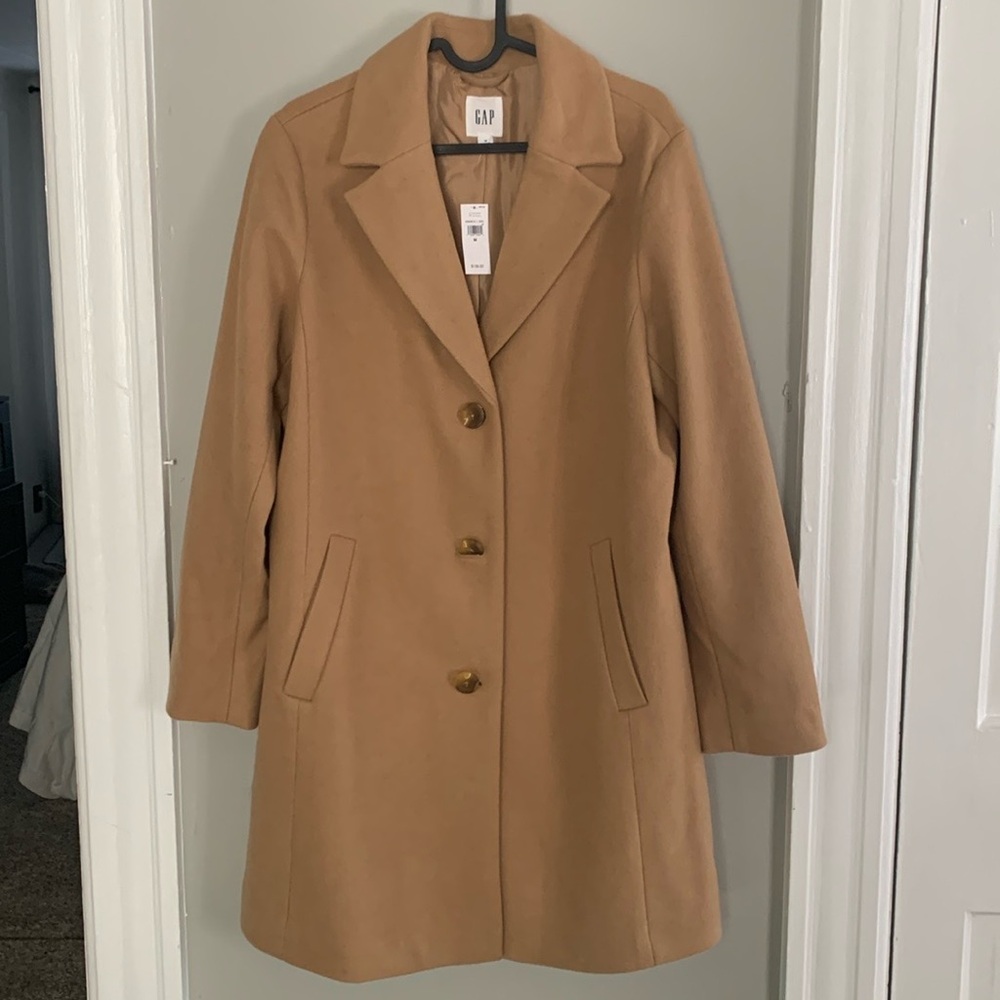 NWT GAP tan women’s Pea Coat (M)